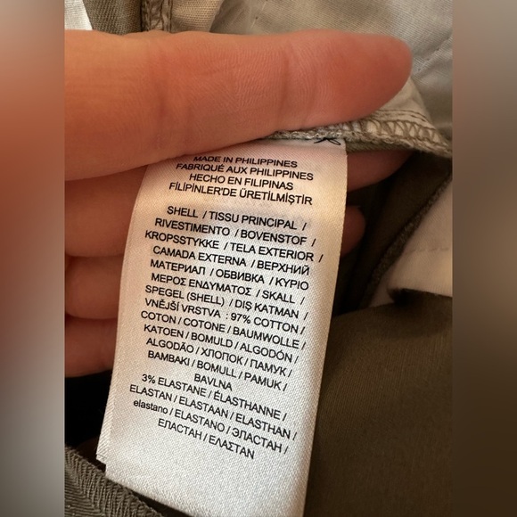 Lauren Ralph Lauren micro sanded twill cargo pants, green , size 10 - Picture 8 of 8